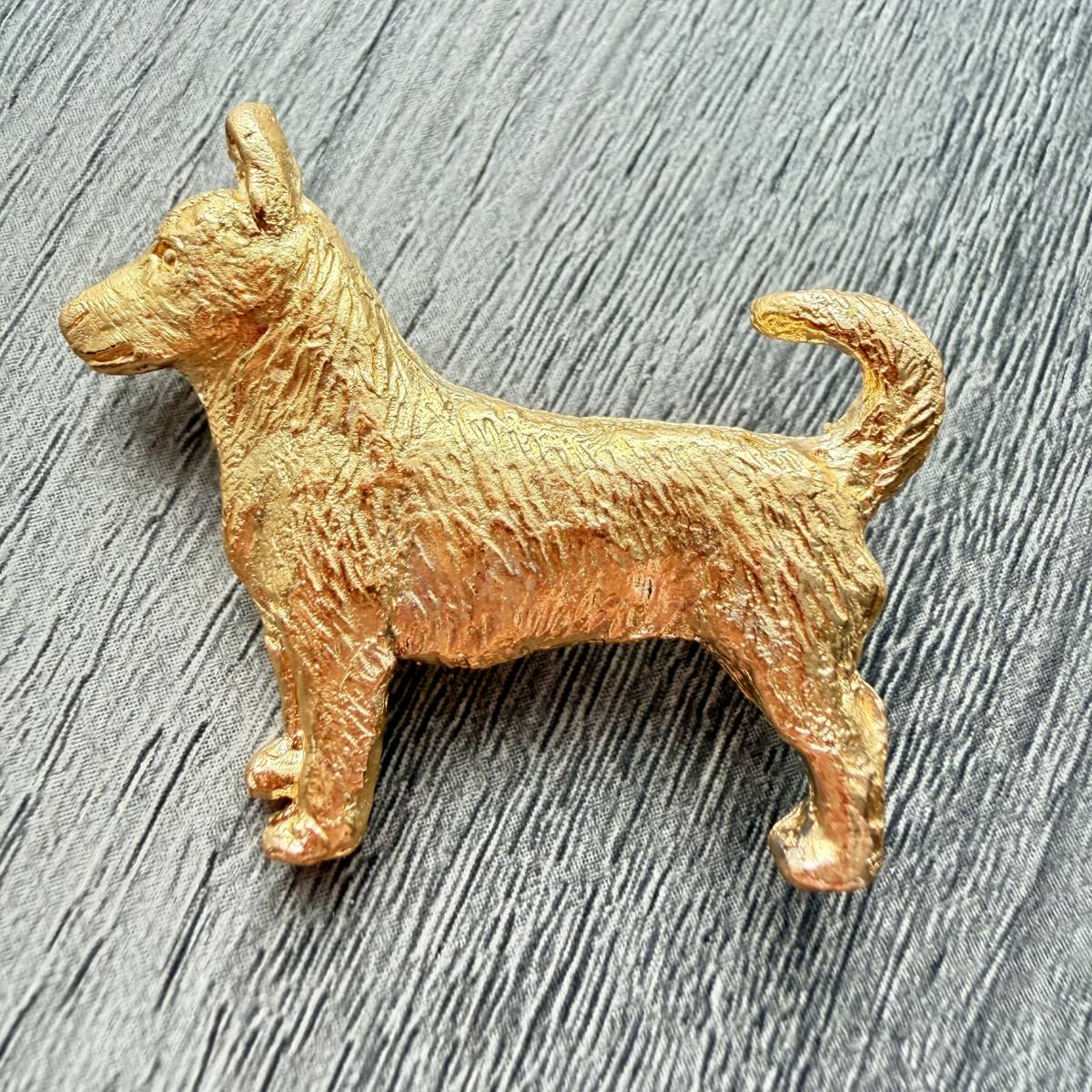 Lancashire Heeler Brooch - Gold Plate | Alden Arts