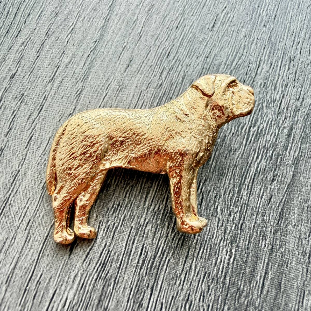 Mastiff Brooch - Gold Plate | Alden Arts