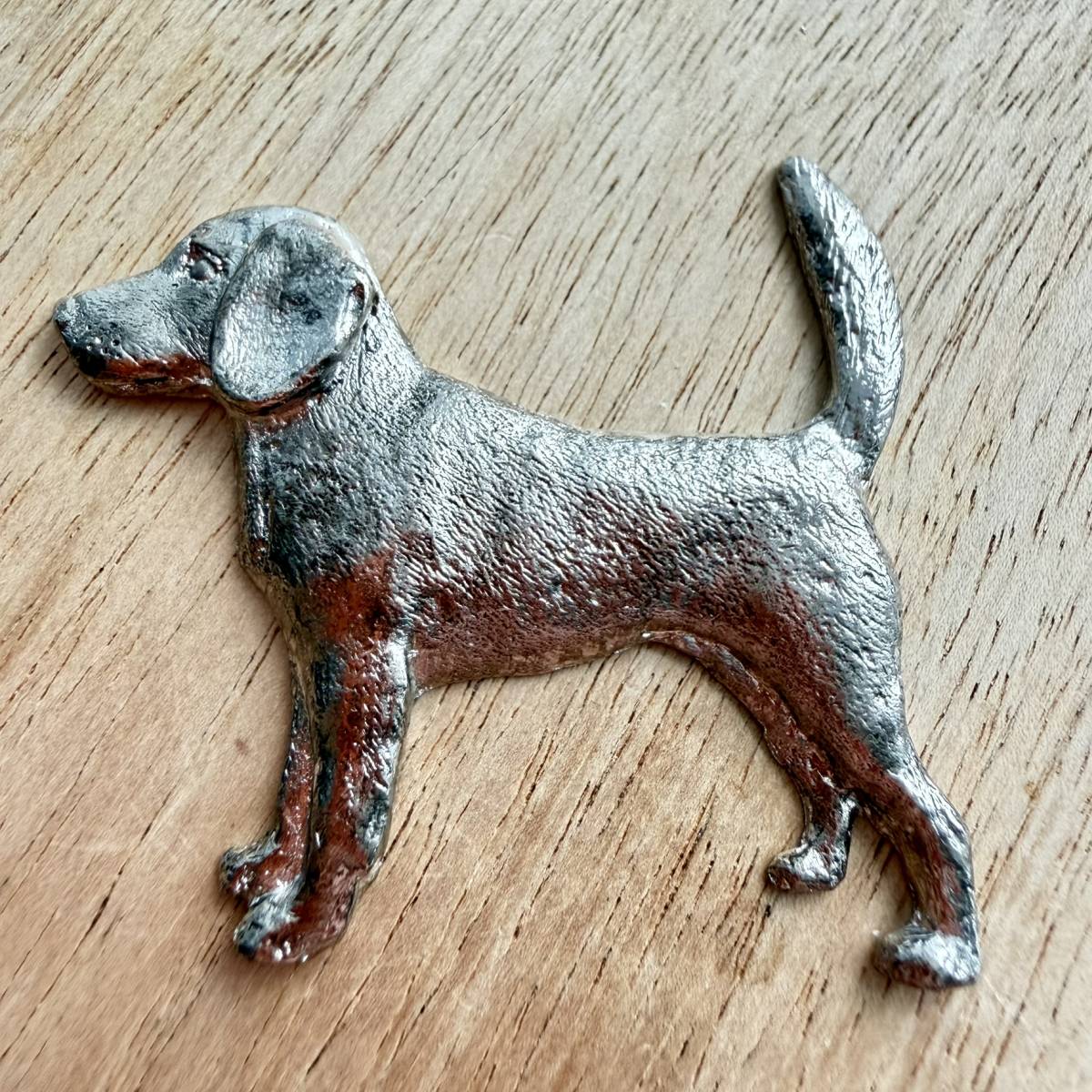 Beagle Brooch - Nickel Silver | Alden Arts