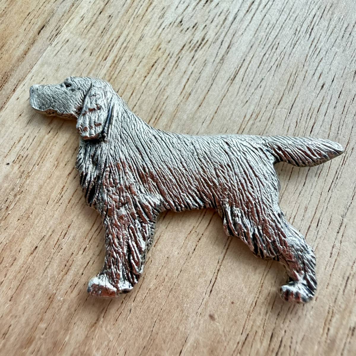 Gordon Setter Brooch - Nickel Silver | Alden Arts
