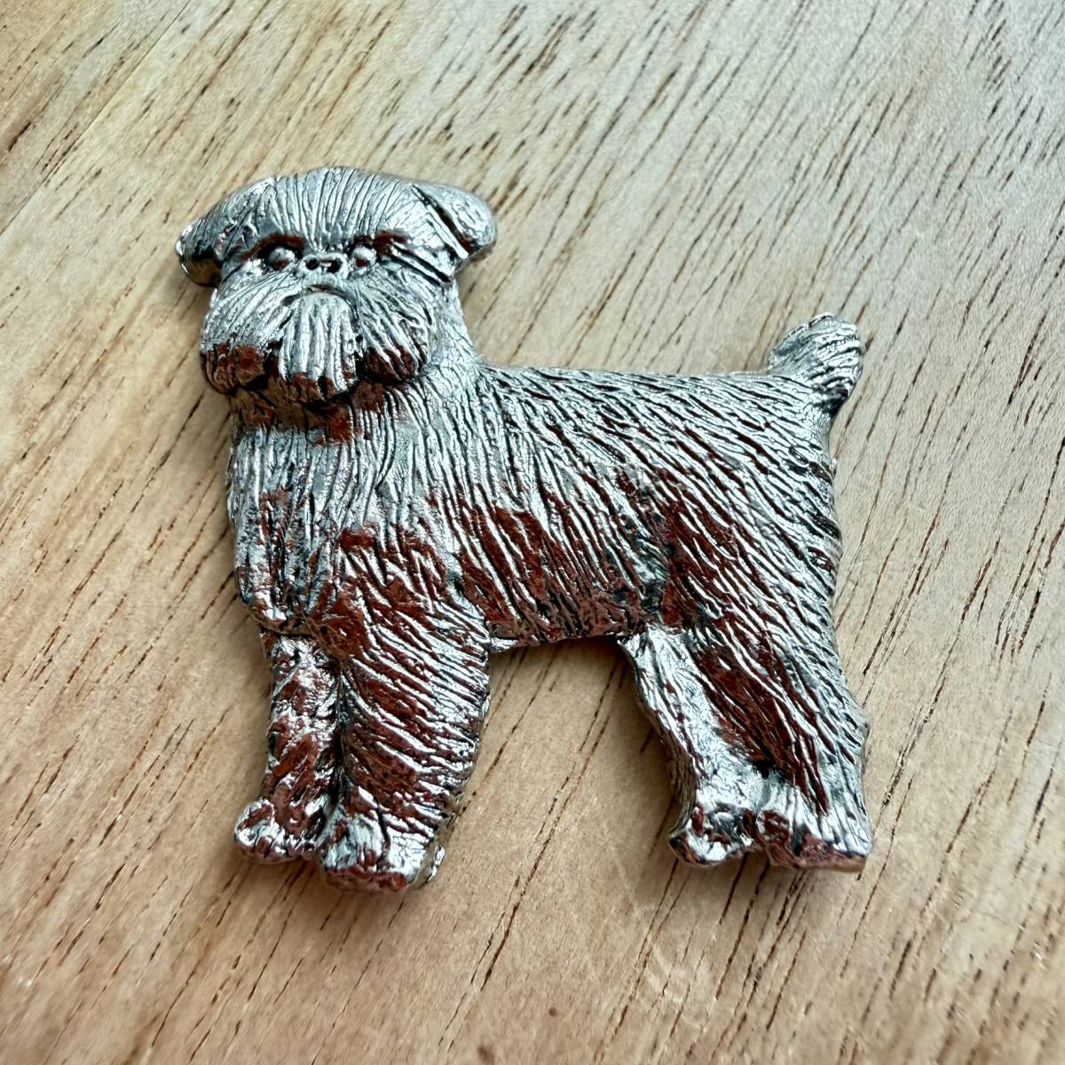 Griffon Rough Brooch - Nickel Silver | Alden Arts