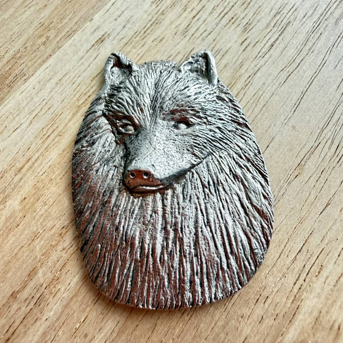 German Spitz Brooch - Nickel Silver | Alden Arts