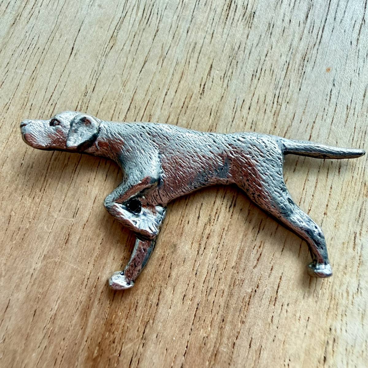 Pointer Brooch - Nickel Silver | Alden Arts