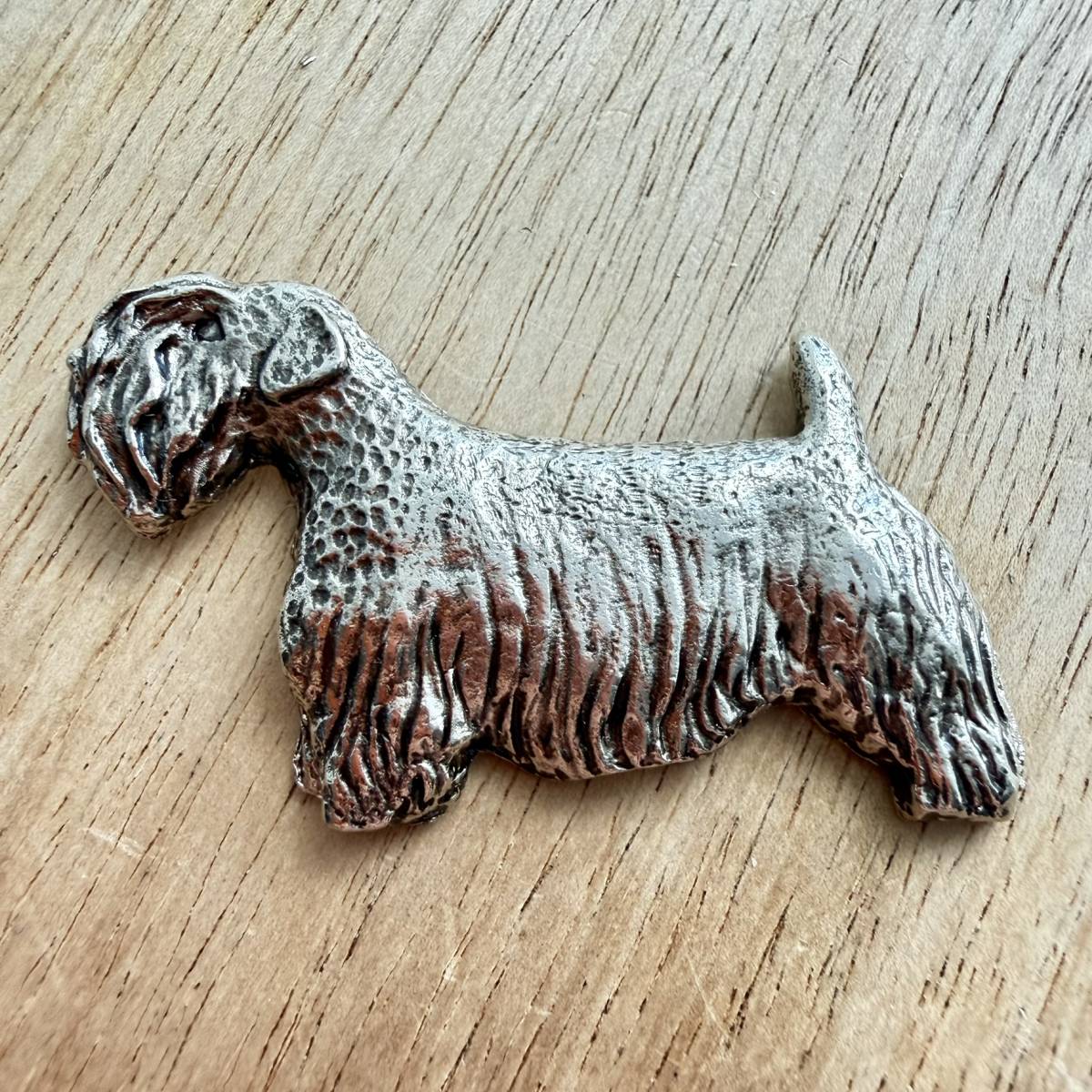 Sealyham Brooch - Nickel Silver | Alden Arts
