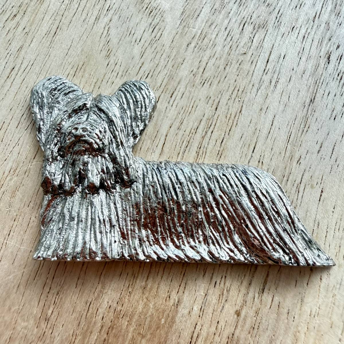 Skye Terrier Brooch - Nickel Silver | Alden Arts