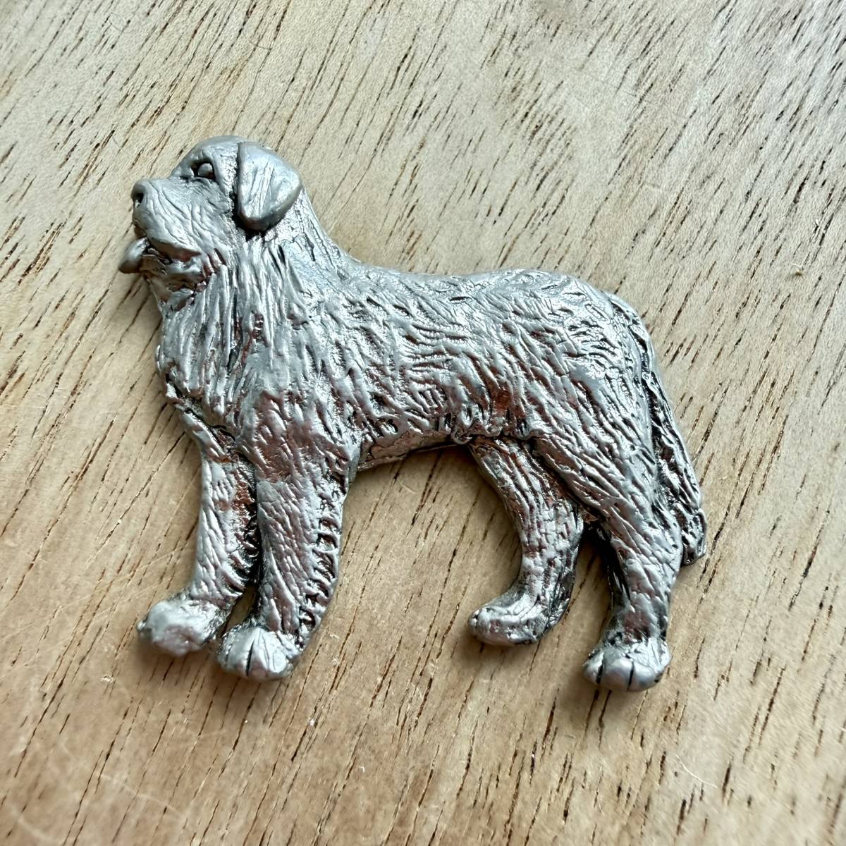 St Bernard Brooch - Nickel Silver | Alden Arts