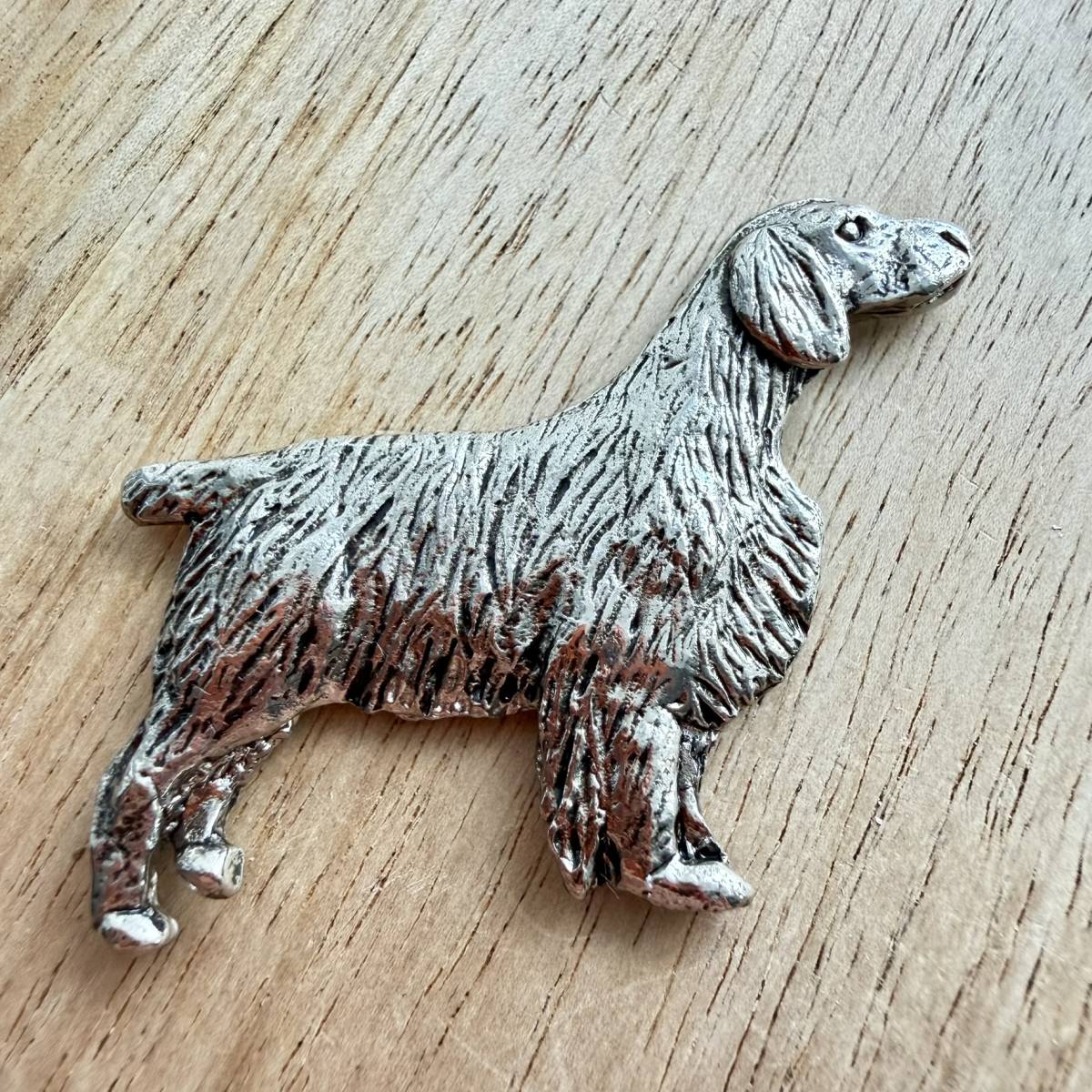 Welsh Springer Spaniel Brooch - Nickel Silver | Alden Arts