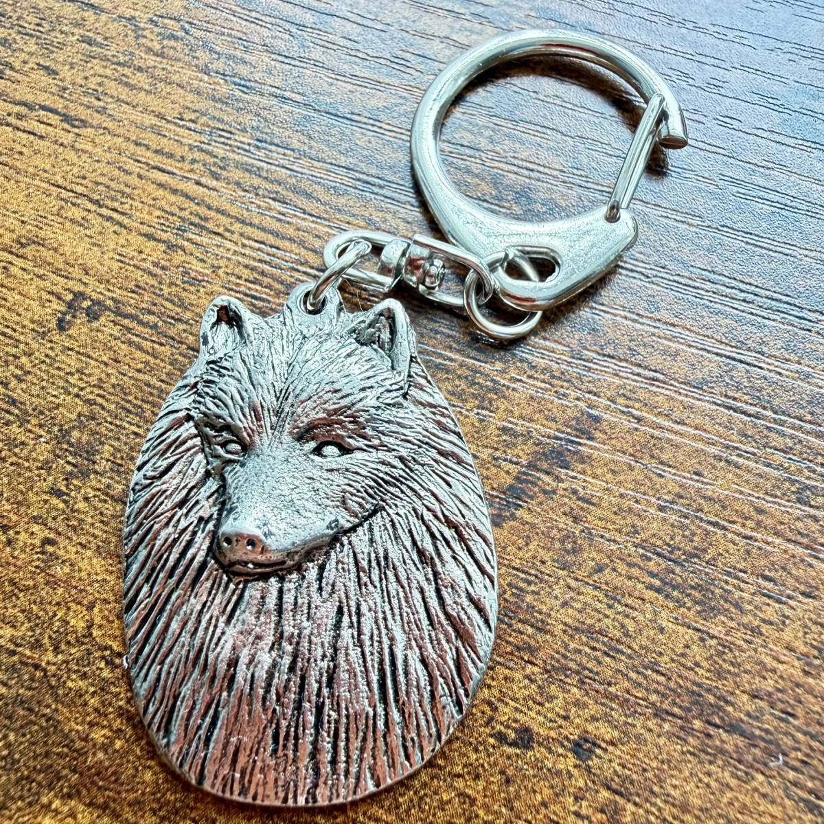 German Spitz Keyring | Nickel Silver | Alden Arts