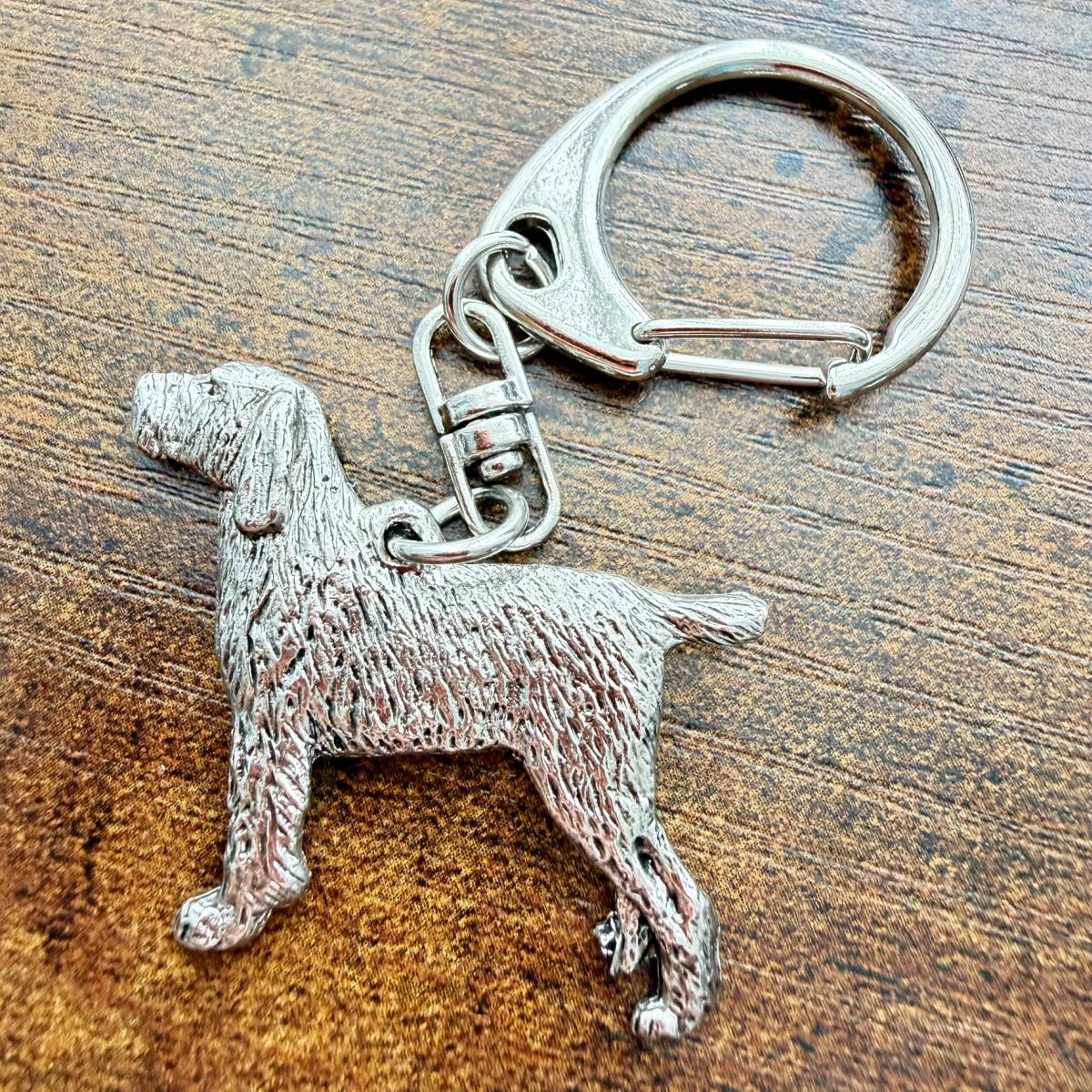Italian Spinone Keyring | Nickel Silver | Alden Arts