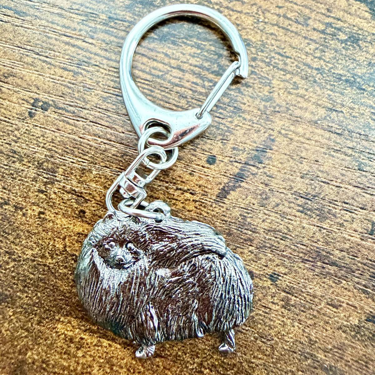 Pomeranian Keyring | Nickel Silver | Alden Arts