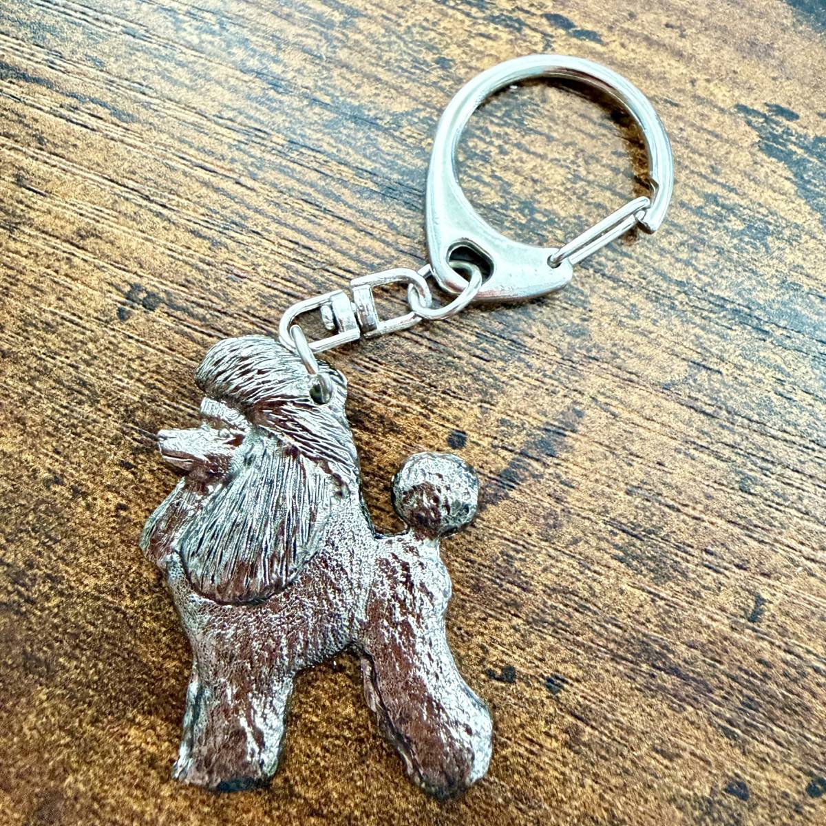 Poodle Puppy Cut Keyring | Nickel Silver | Alden Arts