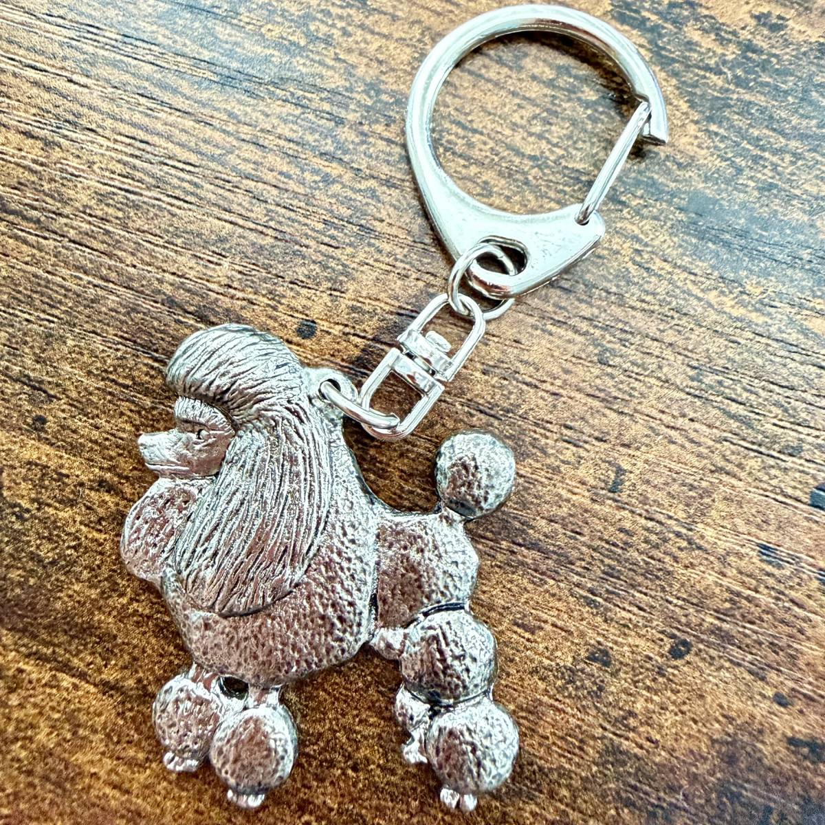 Poodle Standard Lion Cut Keyring | Nickel Silver | Alden Arts