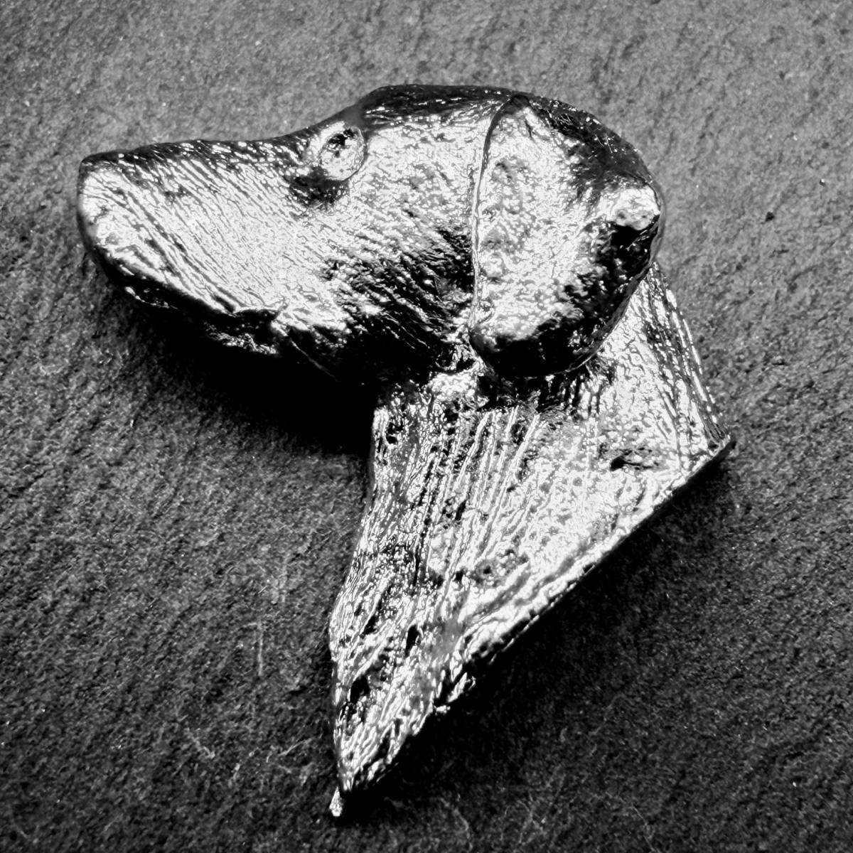 Flat Coated Retriever Lapel Pin | Nickel Silver | Alden Arts