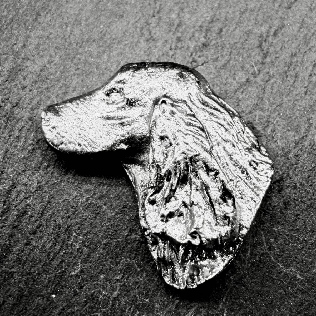 Field Spaniel Lapel Pin | Nickel Silver | Alden Arts