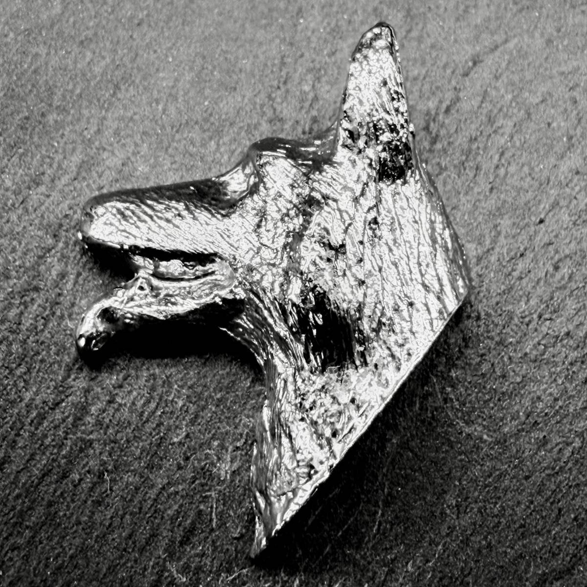 German Shepherd Lapel Pin | Nickel Silver | Alden Arts
