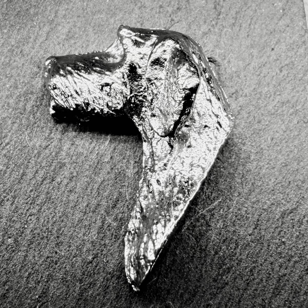 German Wire Hair Pointer Lapel Pin | Nickel Silver | Alden Arts