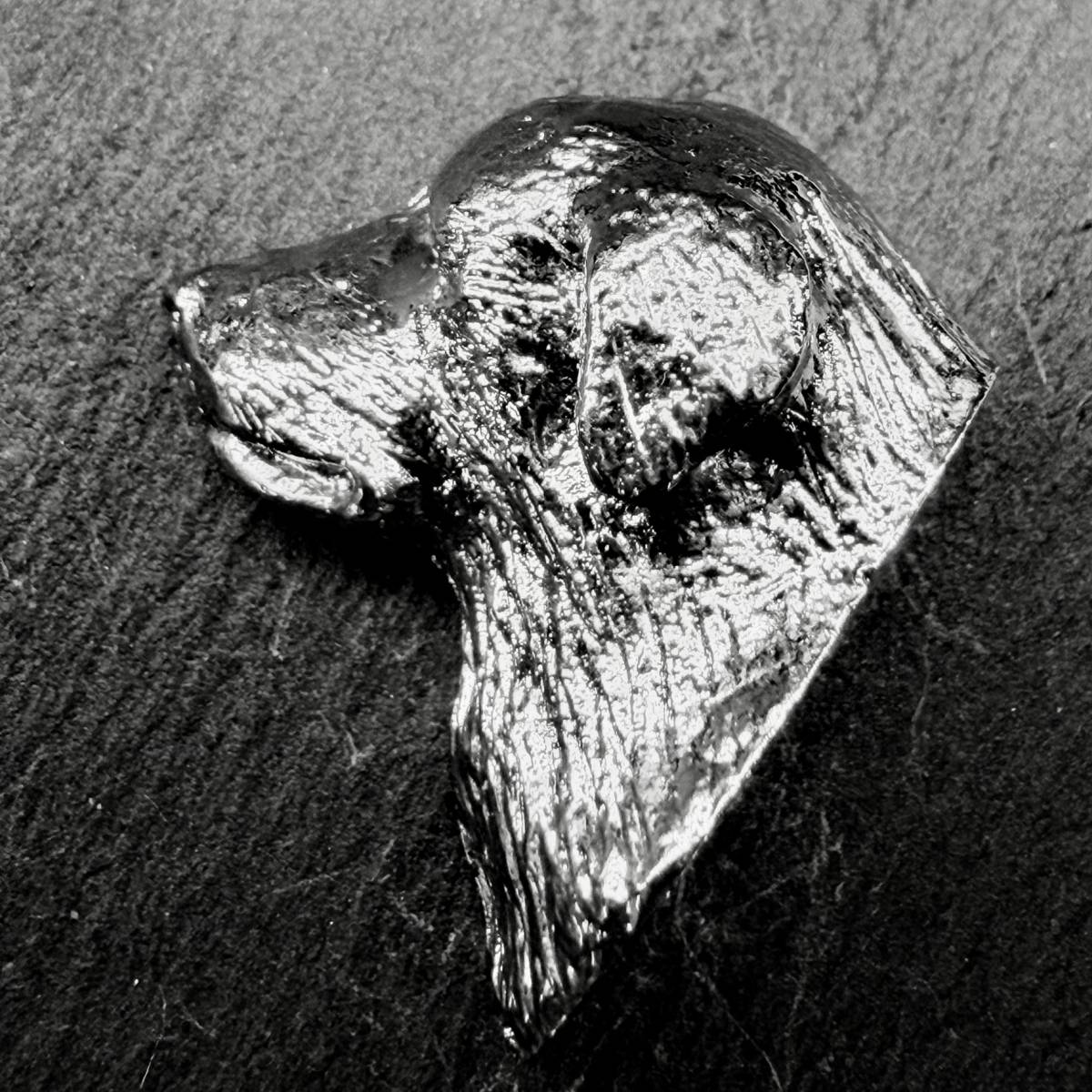 Pyrenean Mountain Dog Lapel Pin | Nickel Silver | Alden Arts