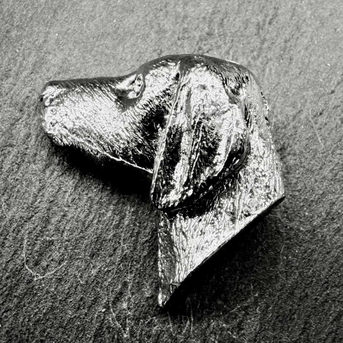 Weimaraner Lapel Pin | Nickel Silver | Alden Arts