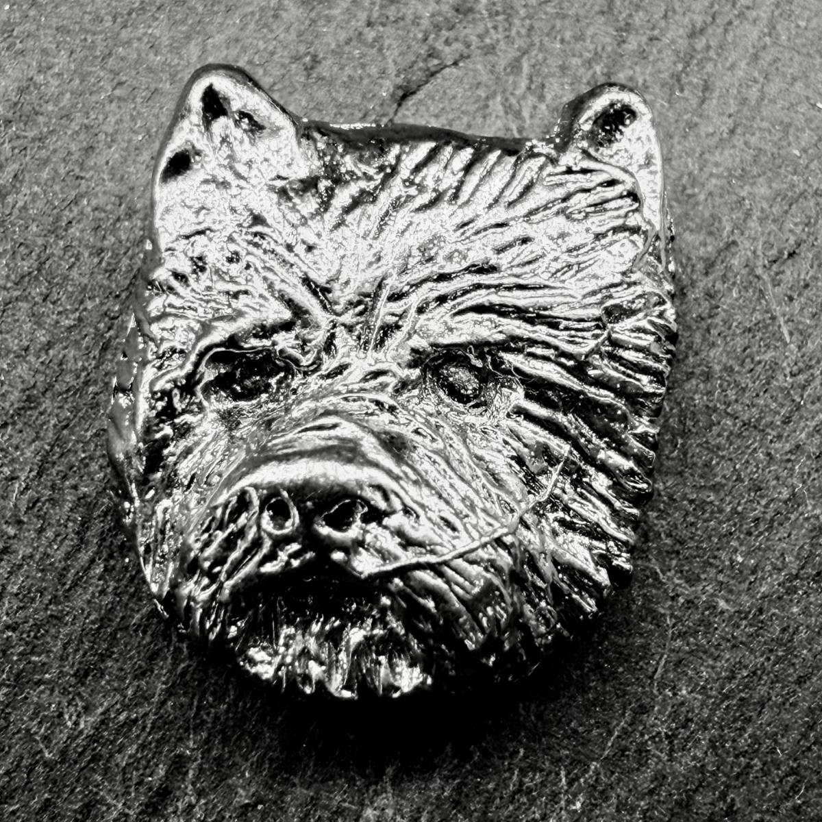 West Highland White Lapel Pin | Nickel Silver | Alden Arts