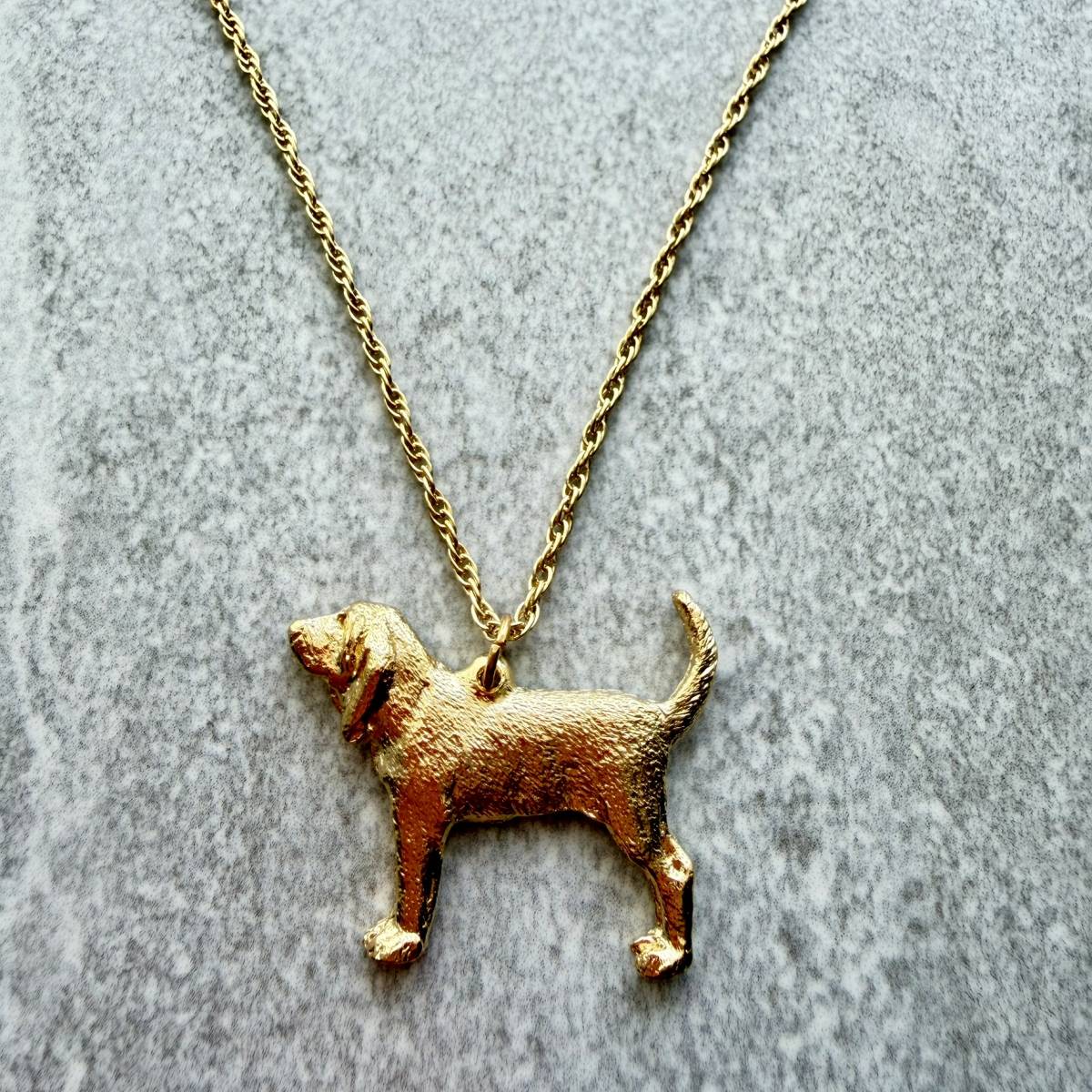 Bloodhound Pendant | Gold Plate | Alden Arts