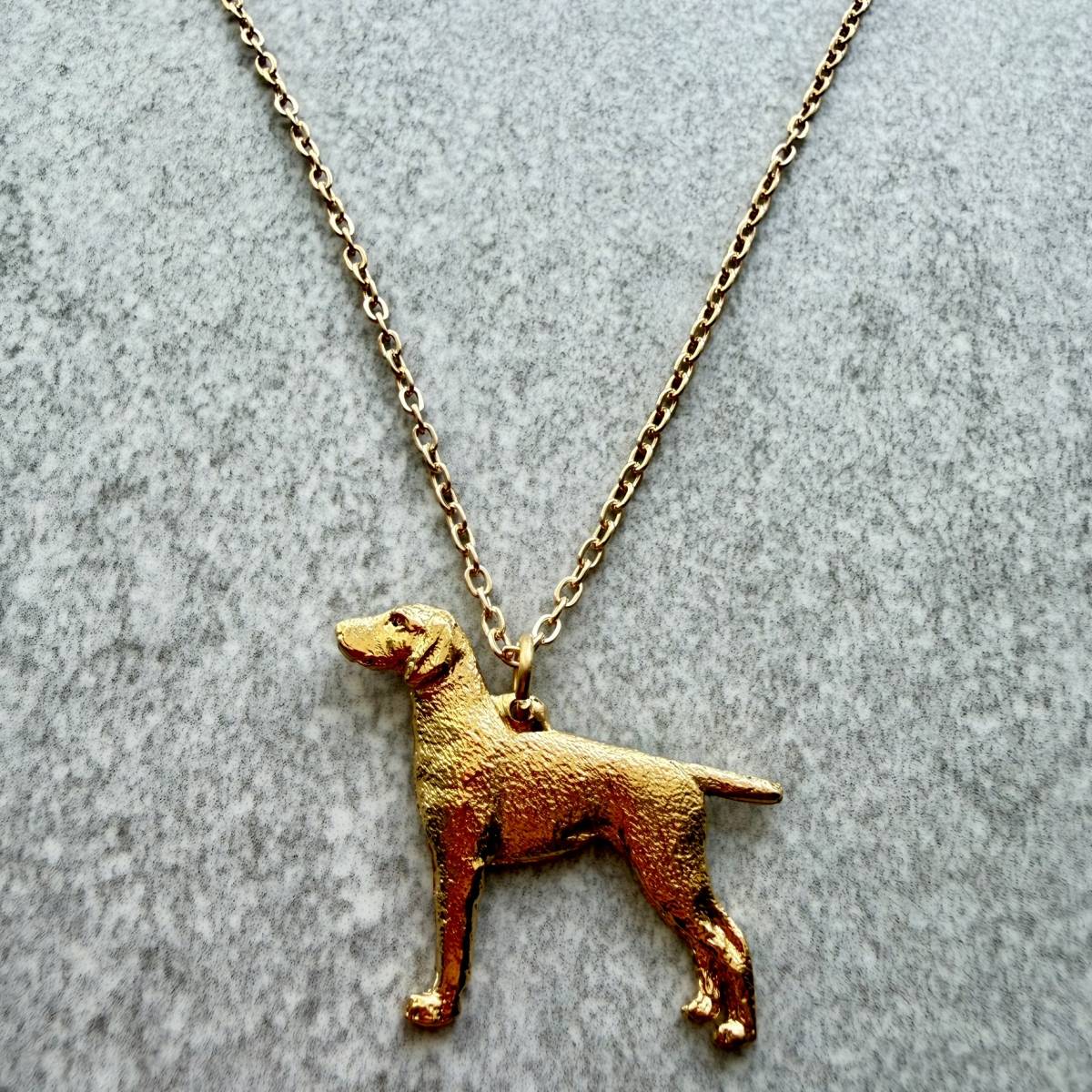 German Short Hair Pointer Pendant | Gold Plate | Alden Arts