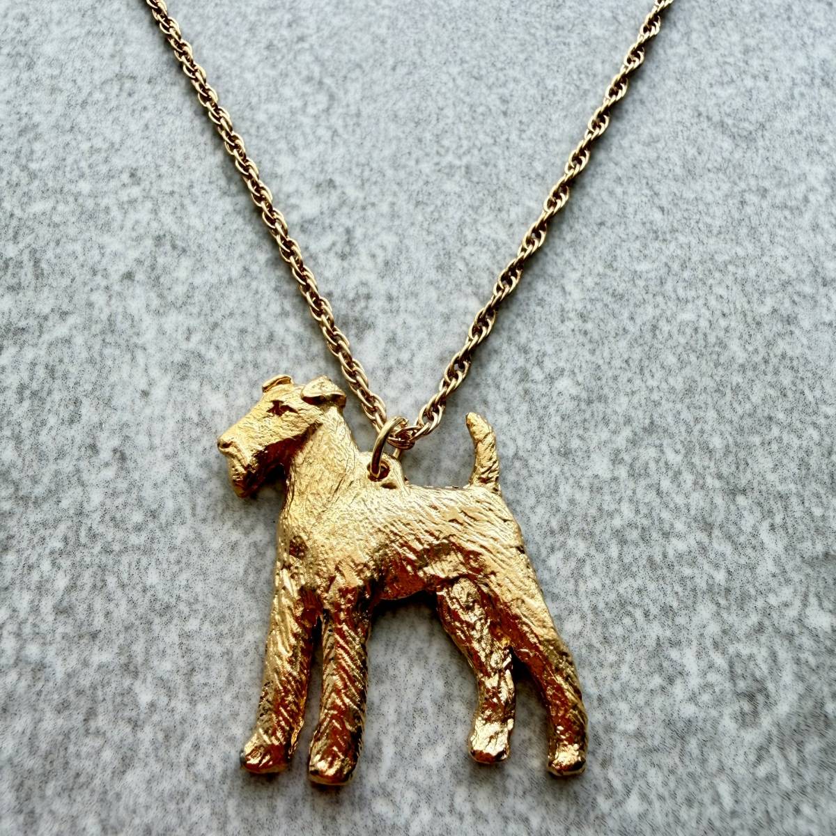 Irish Terrier Pendant | Gold Plate | Alden Arts