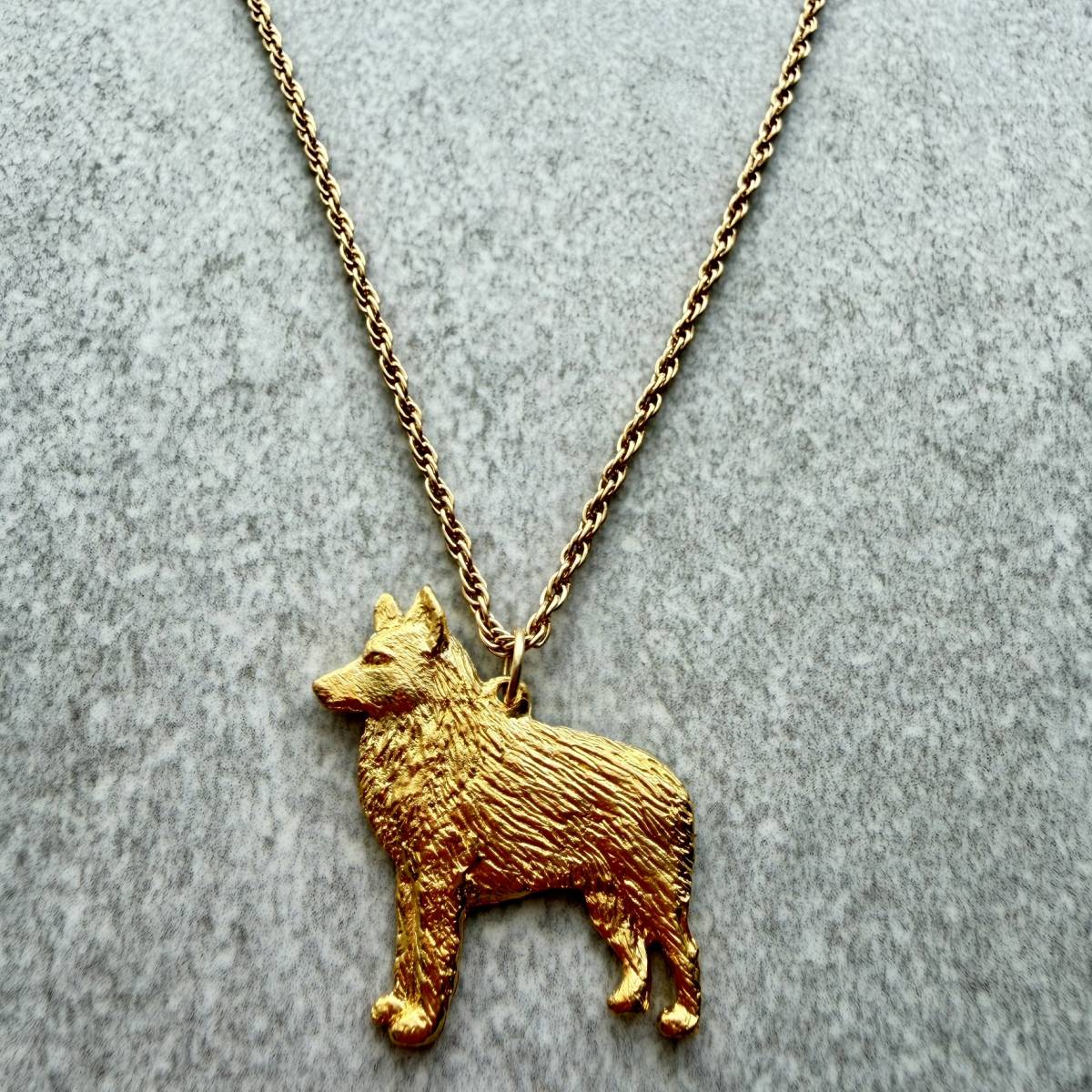 Schipperke Pendant | Gold Plate | Alden Arts