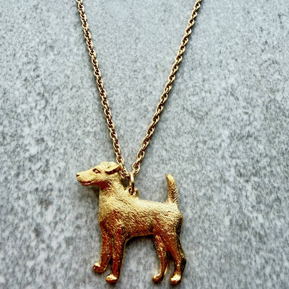 Smooth Fox Terrier Pendant | Gold Plate | Alden Arts