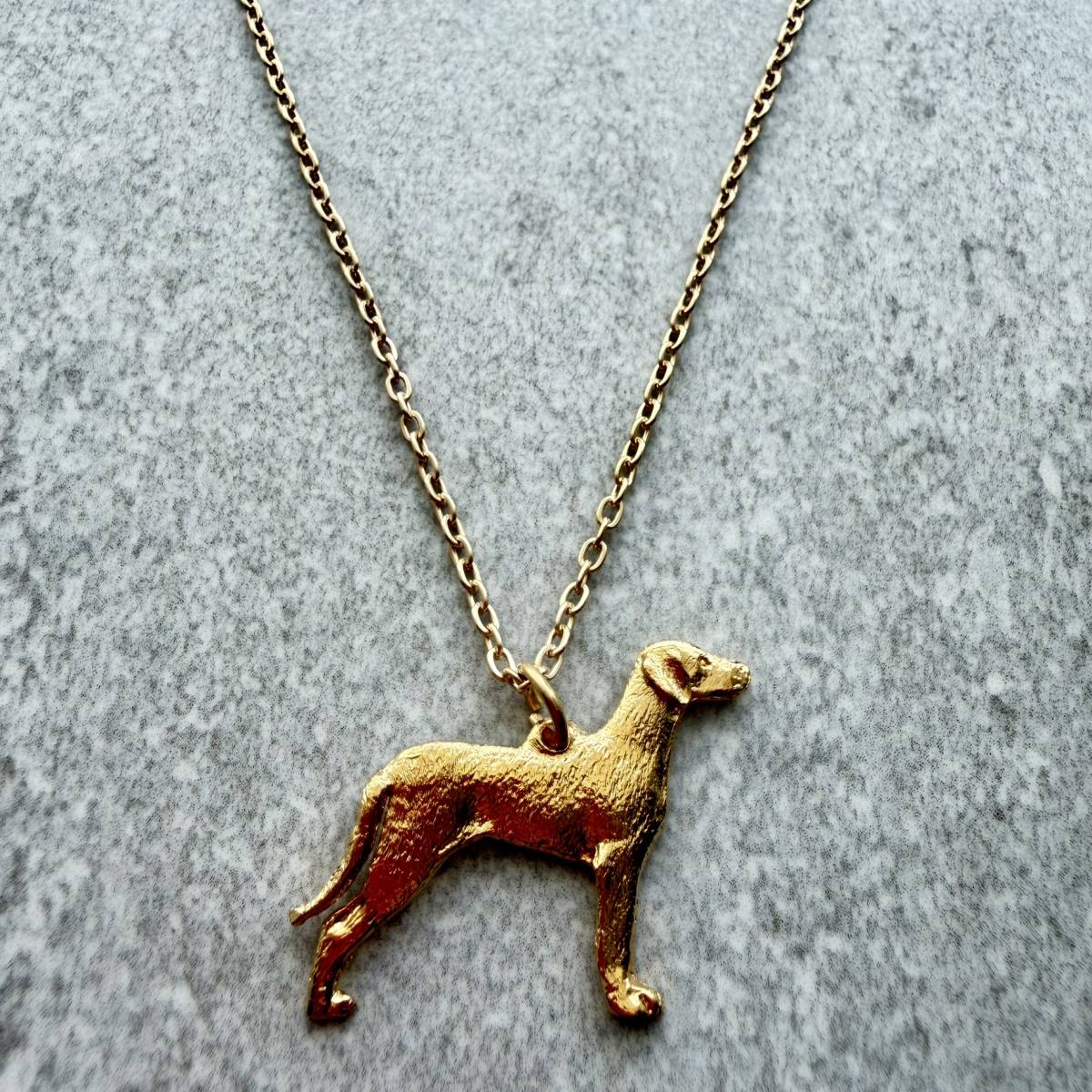 Weimaraner Pendant | Gold Plate | Alden Arts