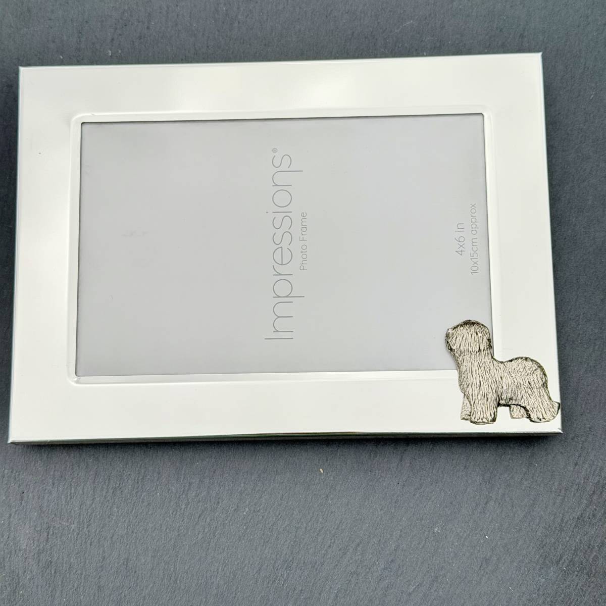Old English Sheepdog Show Cut Photo Frame - Landscape | Alden Arts