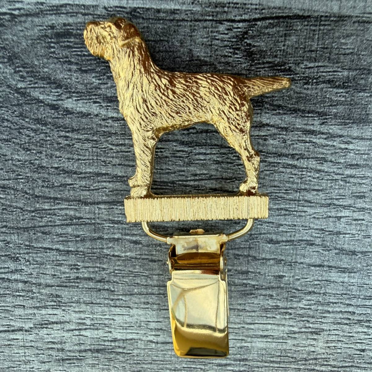 Border Terrier Show Ring Clip - Gold Plate | Alden Arts