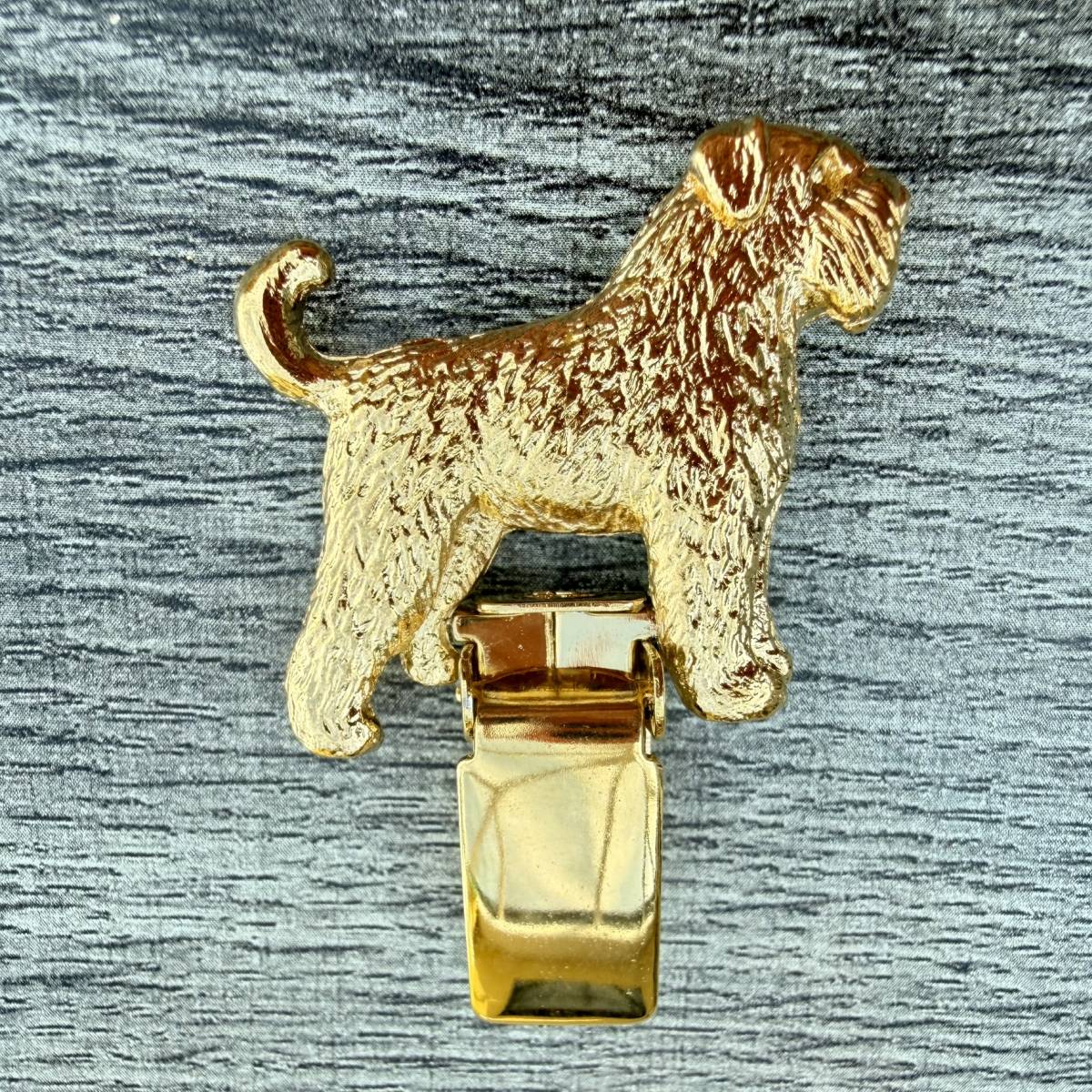 Bouvier Show Ring Clip - Gold Plate | Alden Arts