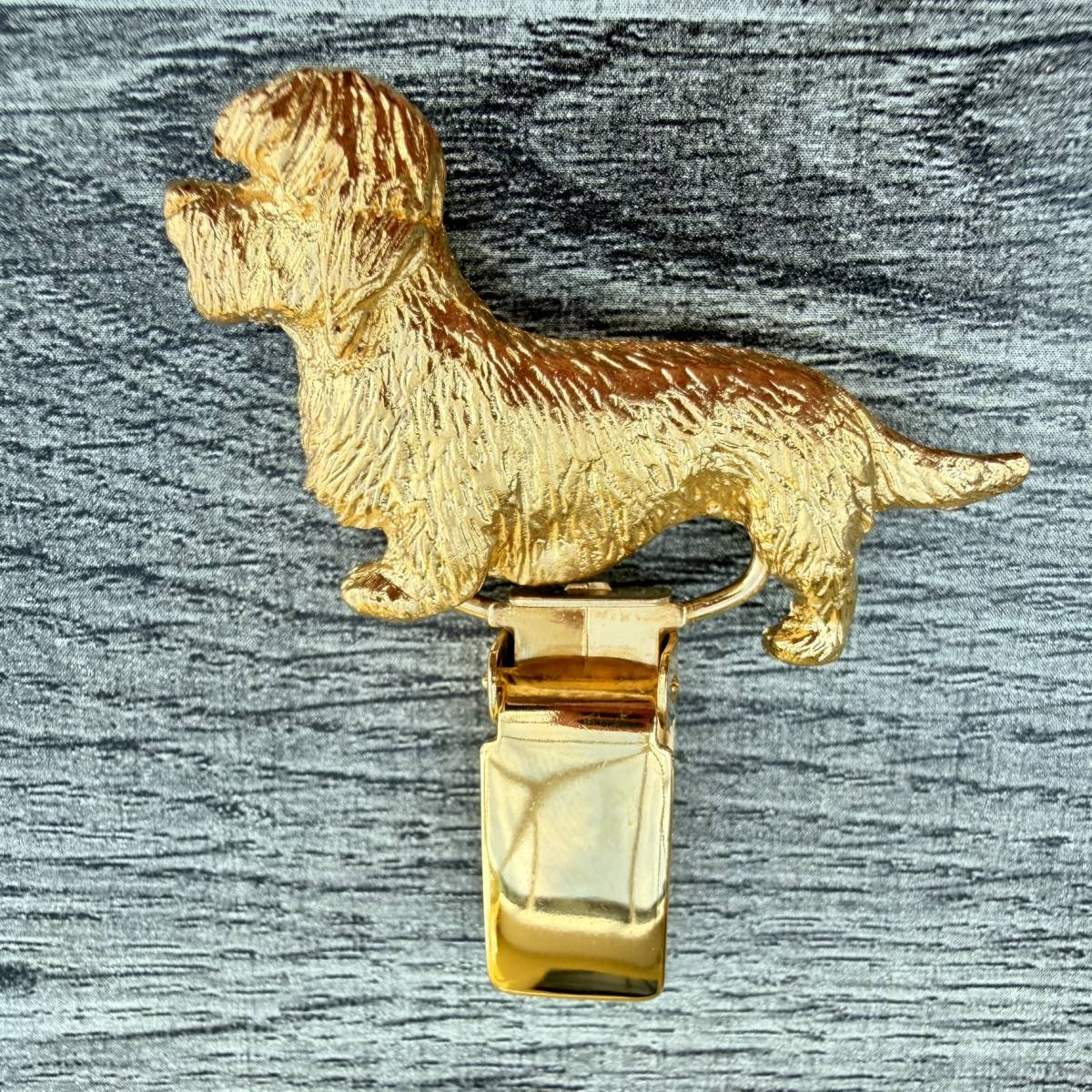 Dandie Dinmont Show Ring Clip - Gold Plate | Alden Arts