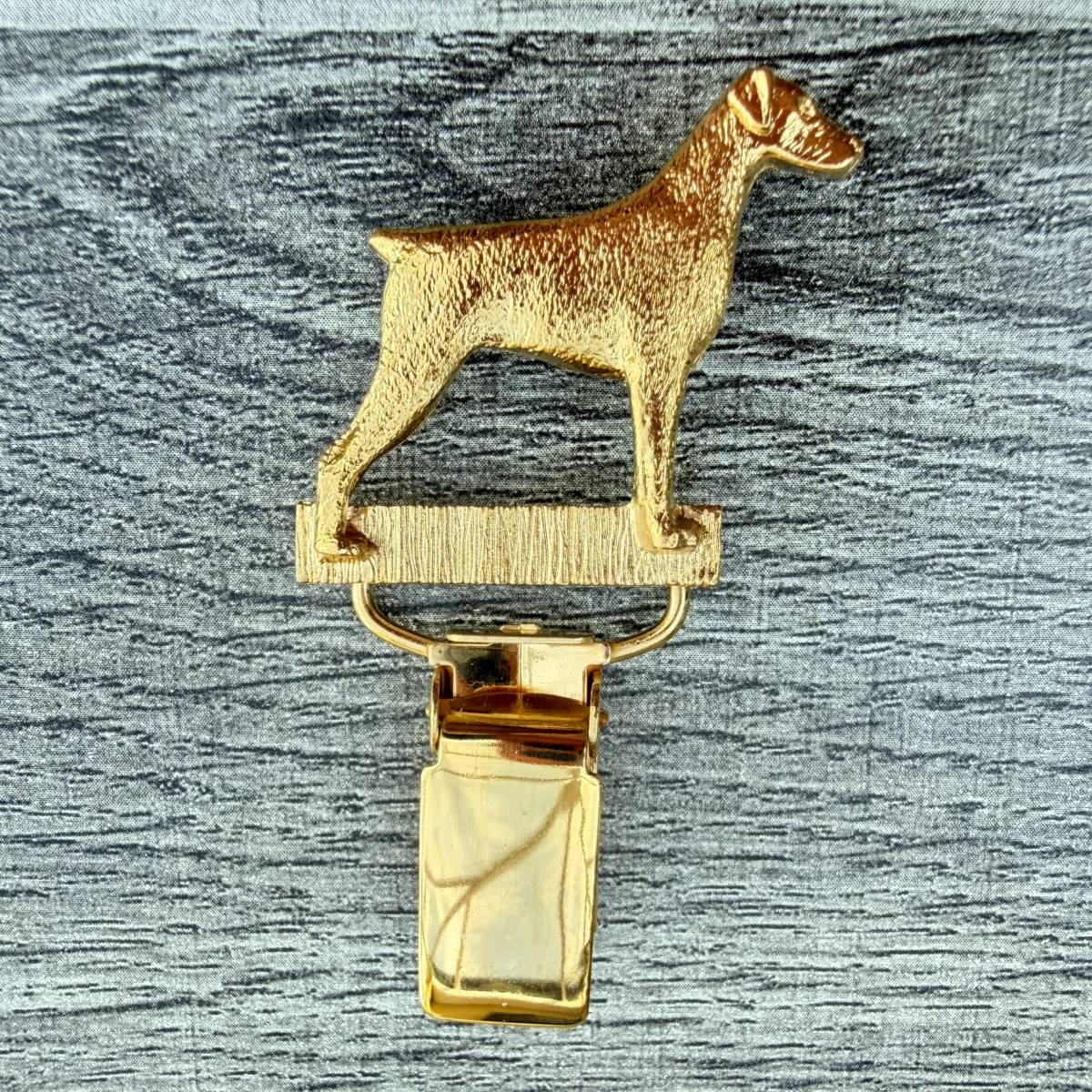 Dobermann Show Ring Clip - Gold Plate | Alden Arts