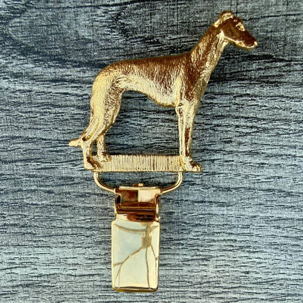 Greyhound Show Ring Clip - Gold Plate | Alden Arts