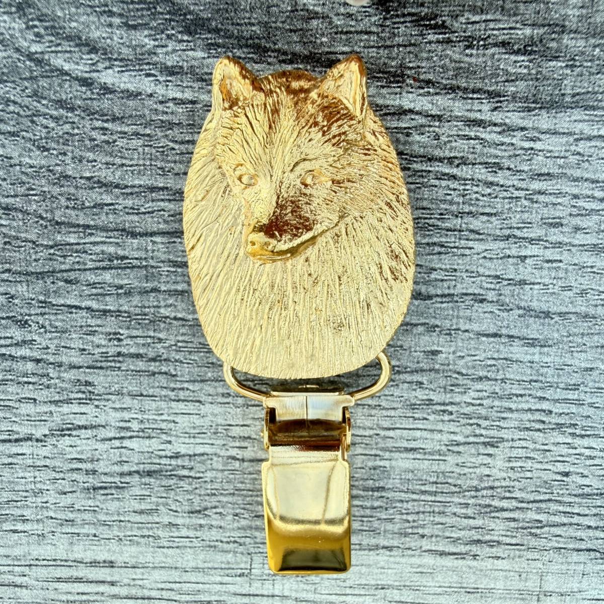 German Spitz Show Ring Clip - Gold Plate | Alden Arts