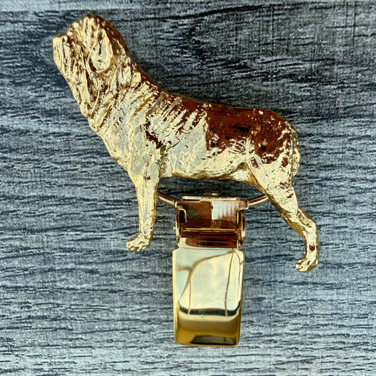 Neapolitan Mastiff Show Ring Clip - Gold Plate | Alden Arts