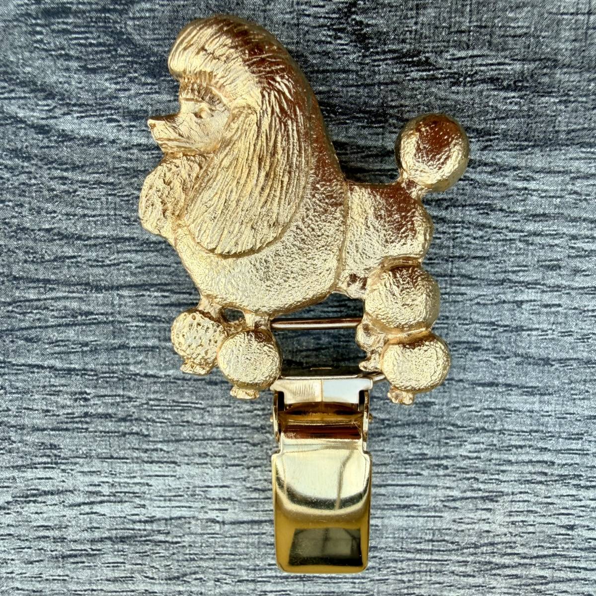 Poodle Standard Lion Cut Show Ring Clip - Gold Plate | Alden Arts