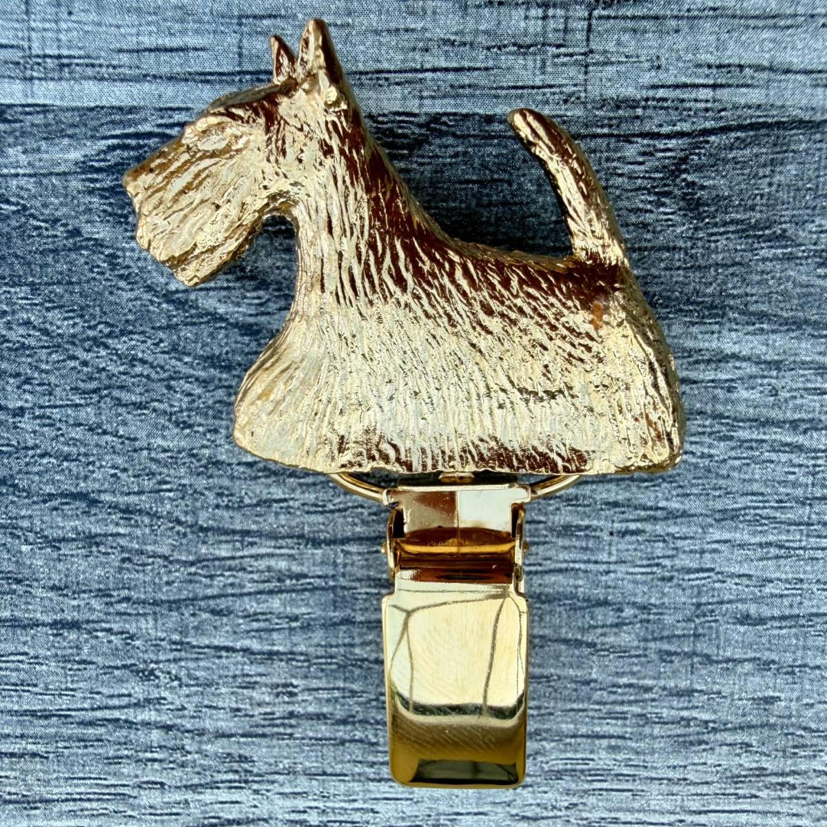 Scottish Terrier Small Show Ring Clip - Gold Plate | Alden Arts