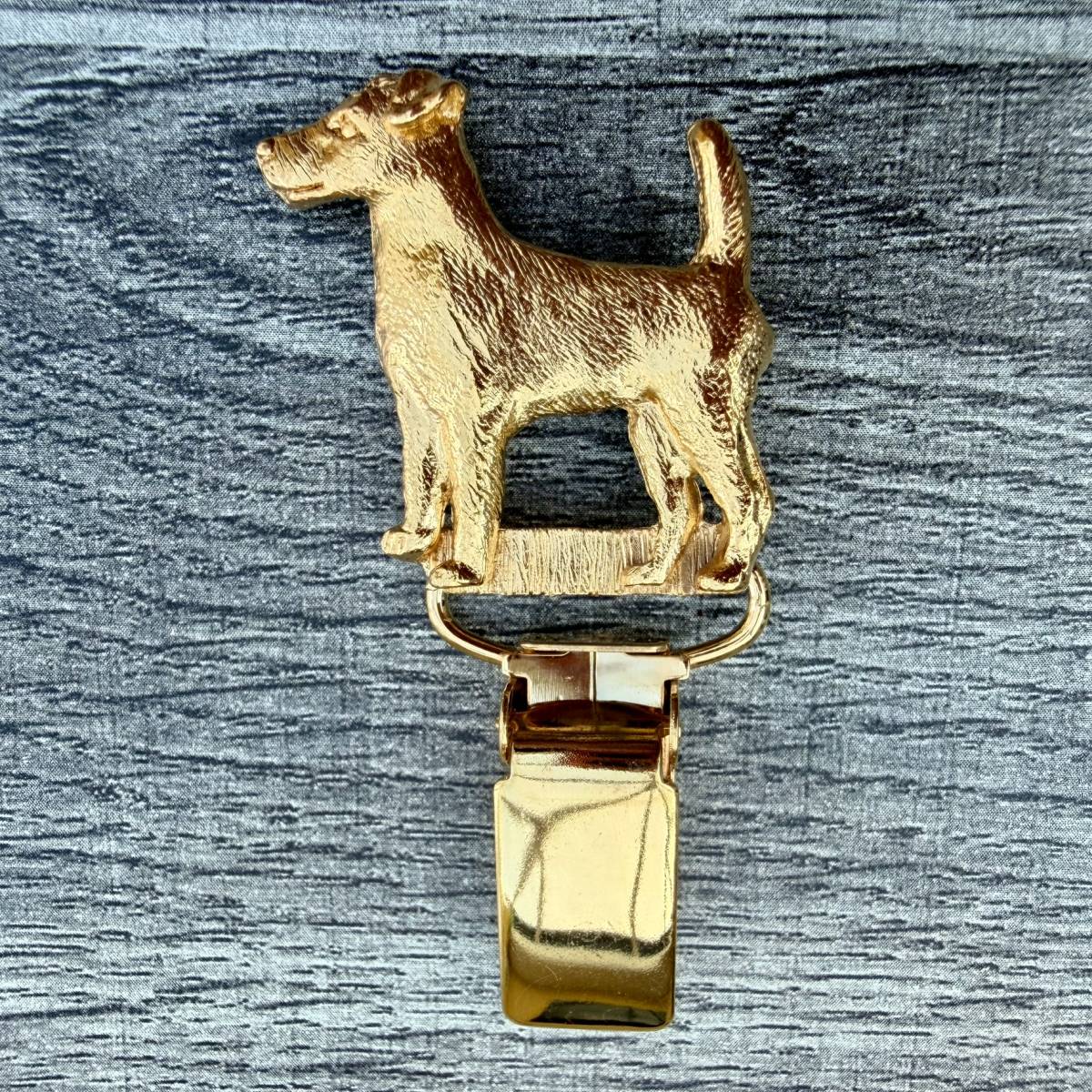 Smooth Fox Terrier Show Ring Clip - Gold Plate | Alden Arts