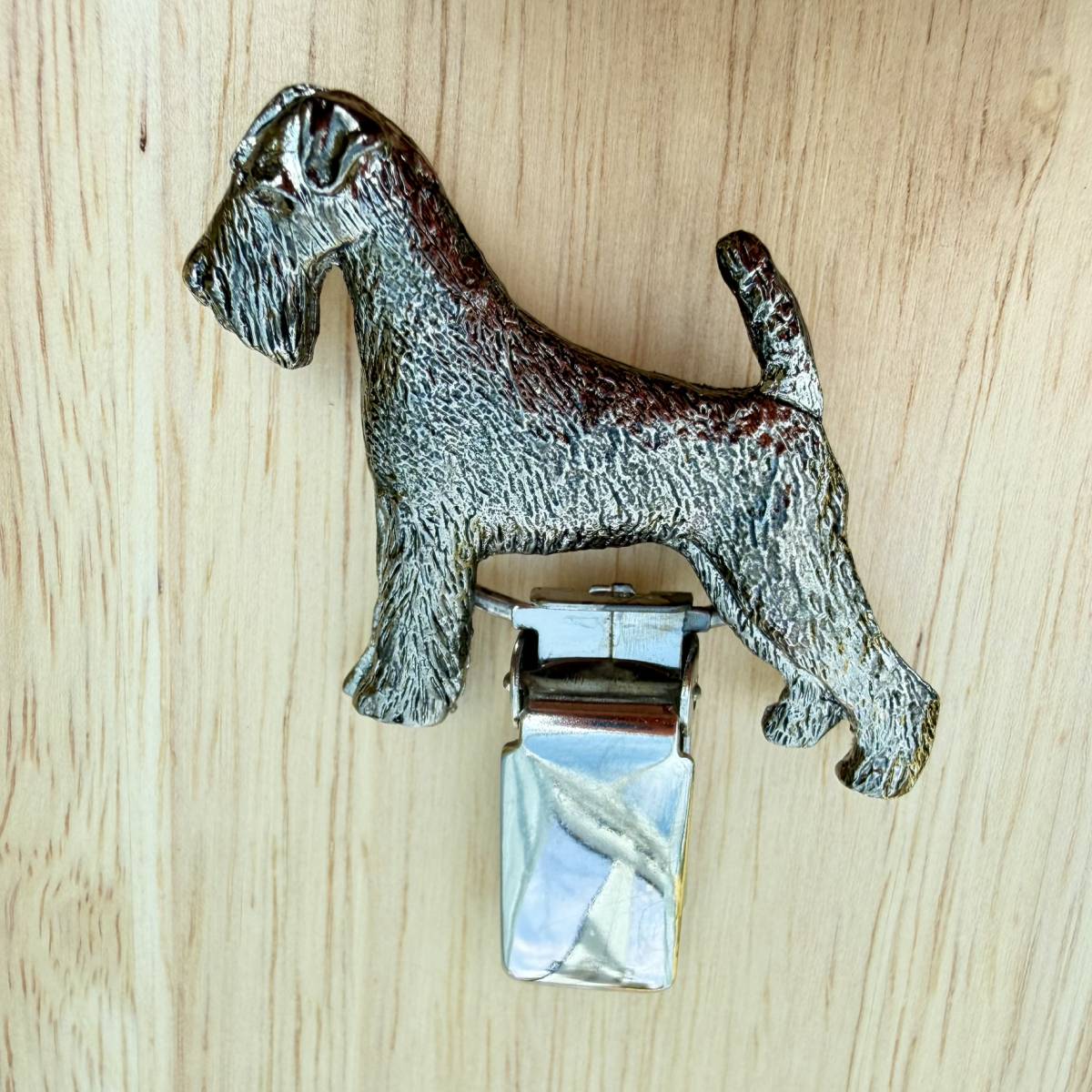 Airedale Show Ring Clip - Nickel Silver | Alden Arts