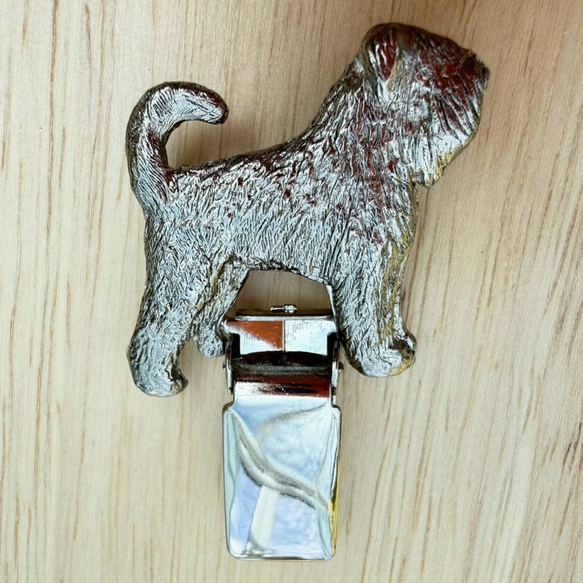 Black Russian Terrier Show Ring Clip - Nickel Silver | Alden Arts