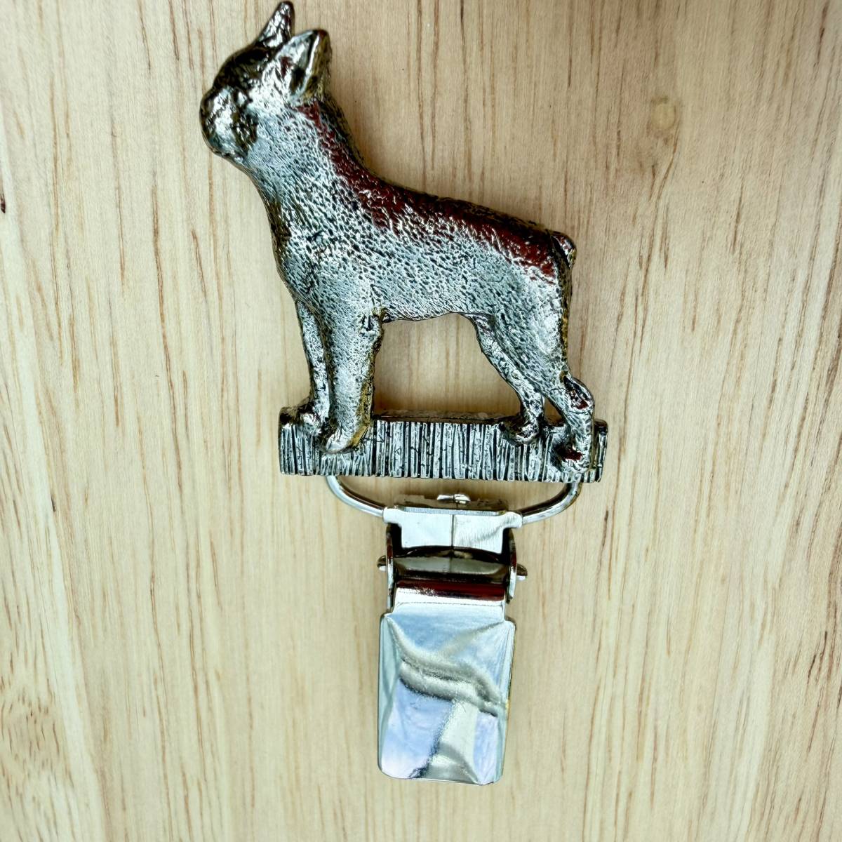Boston Terrier Show Ring Clip - Nickel Silver | Alden Arts