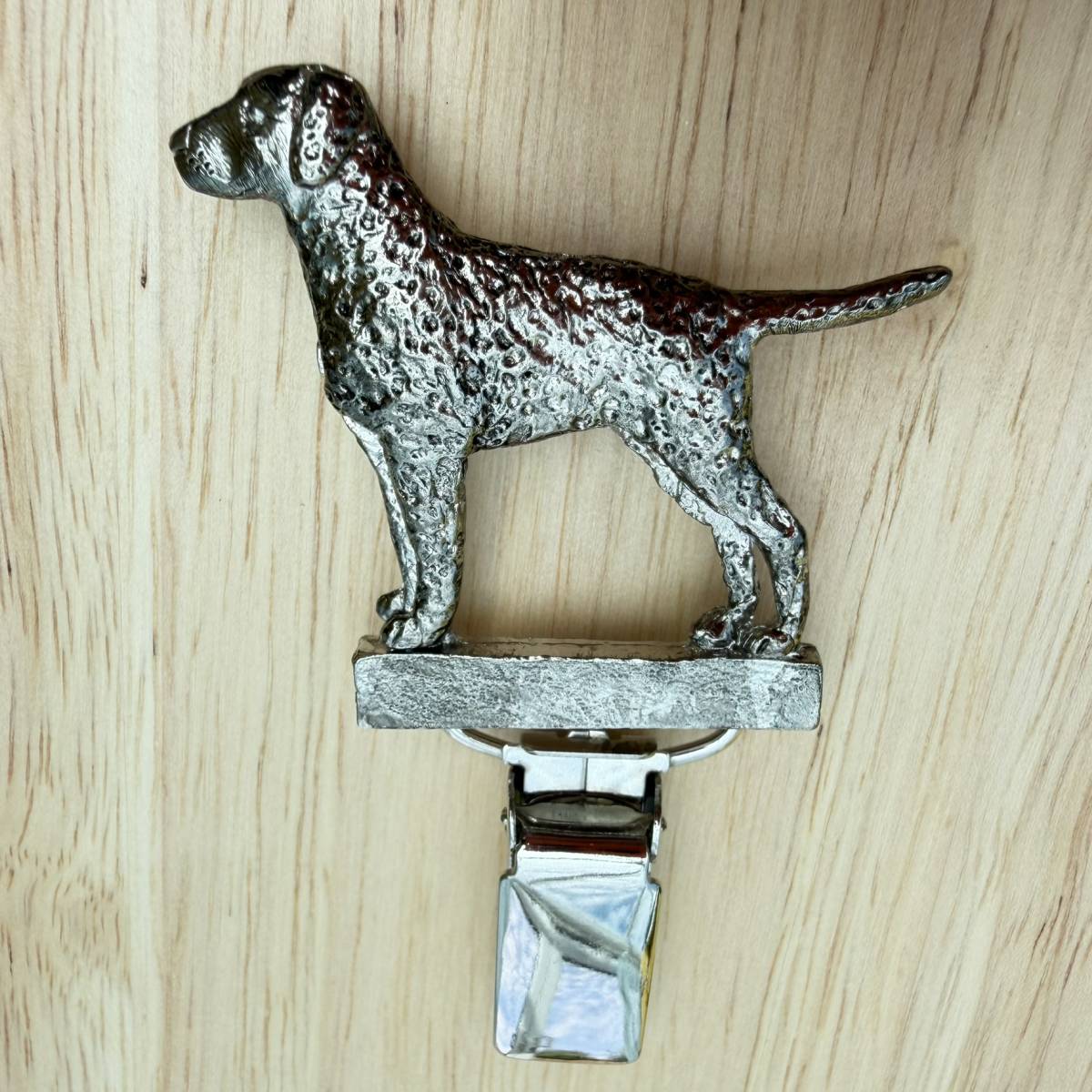 Curly Coated Retriever Show Ring Clip - Nickel Silver | Alden Arts