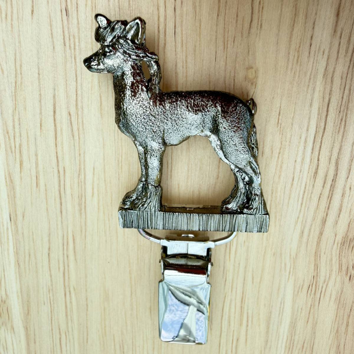 Chinese Crested Show Ring Clip - Nickel Silver | Alden Arts