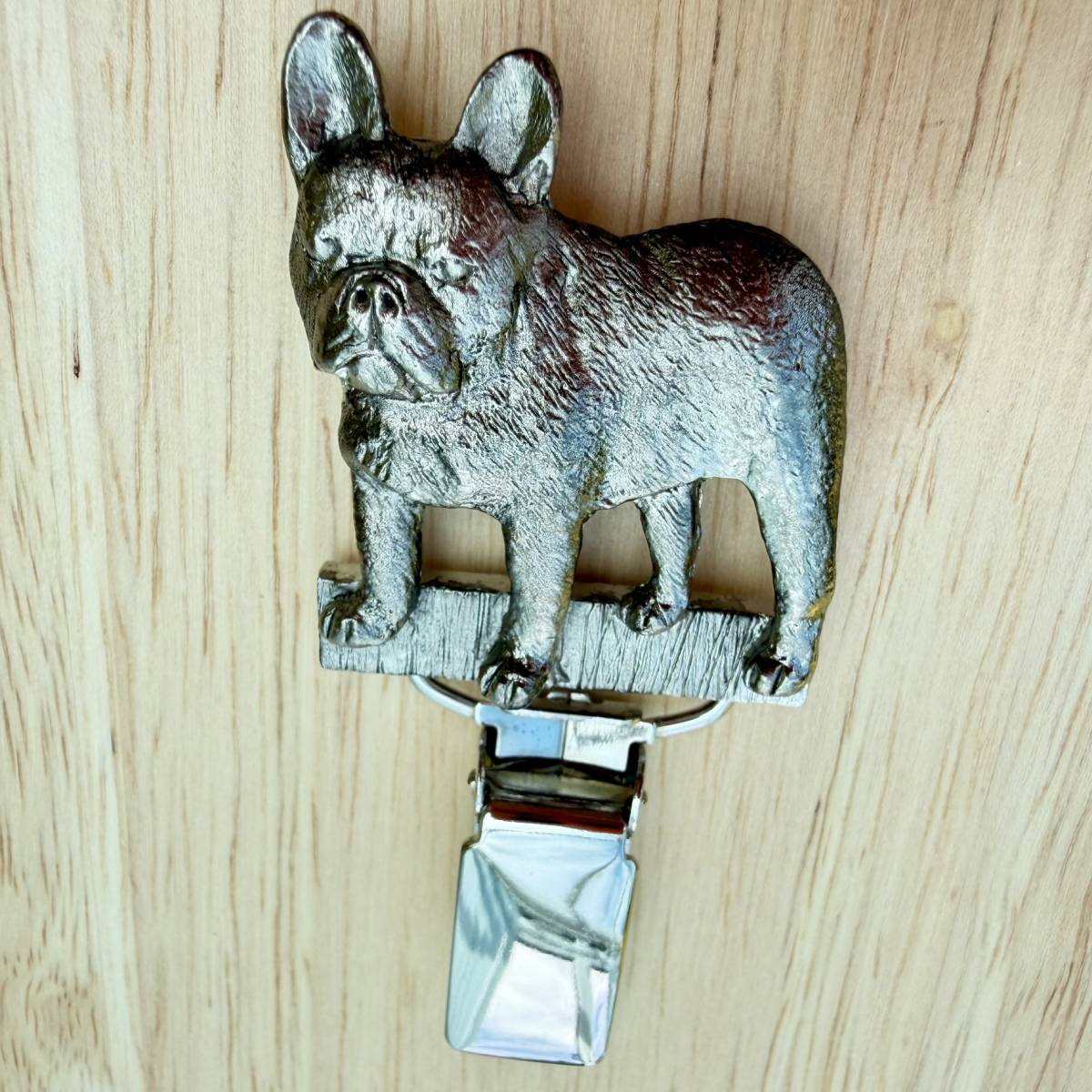 French Bulldog Show Ring Clip - Nickel Silver | Alden Arts