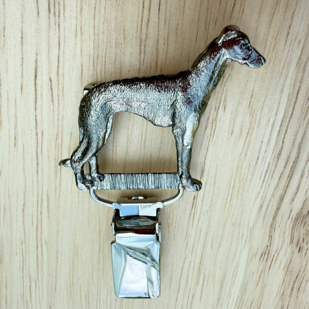 Greyhound Show Ring Clip - Nickel Silver | Alden Arts