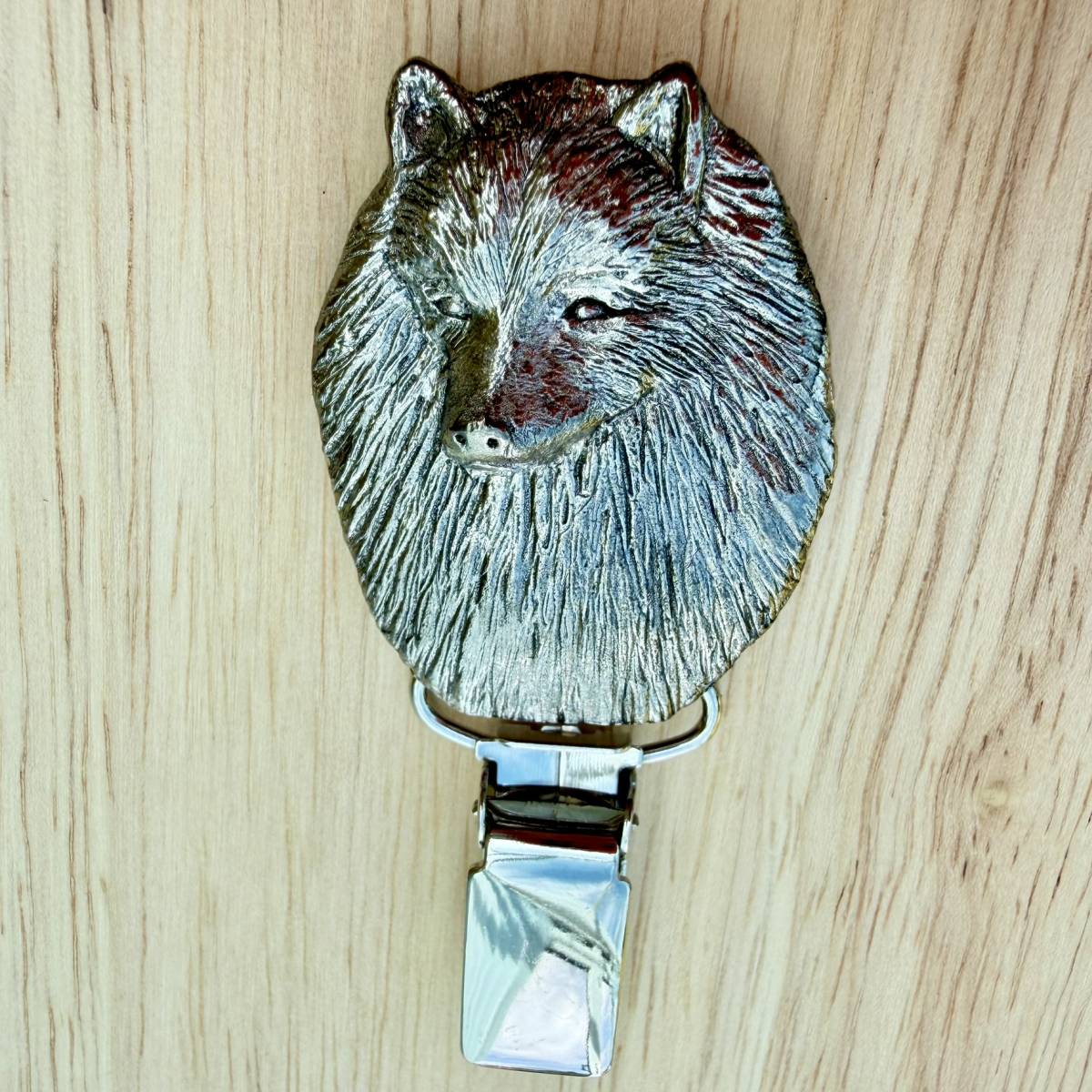 Keeshond Show Ring Clip - Nickel Silver | Alden Arts