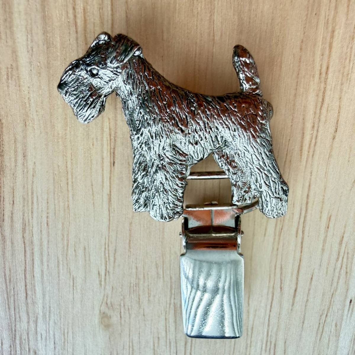 Lakeland Terrier Show Ring Clip - Nickel Silver | Alden Arts