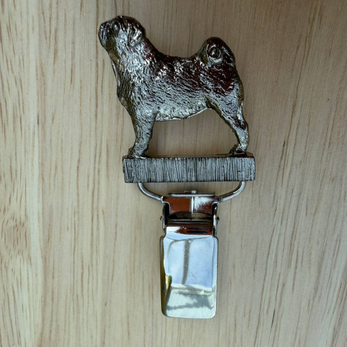 Pug Show Ring Clip - Nickel Silver | Alden Arts